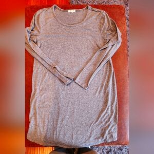 Gray Long Sleeve Dress